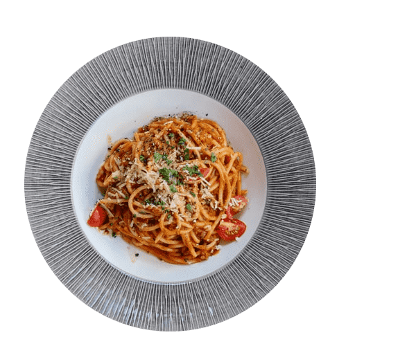 spaghetti on plate