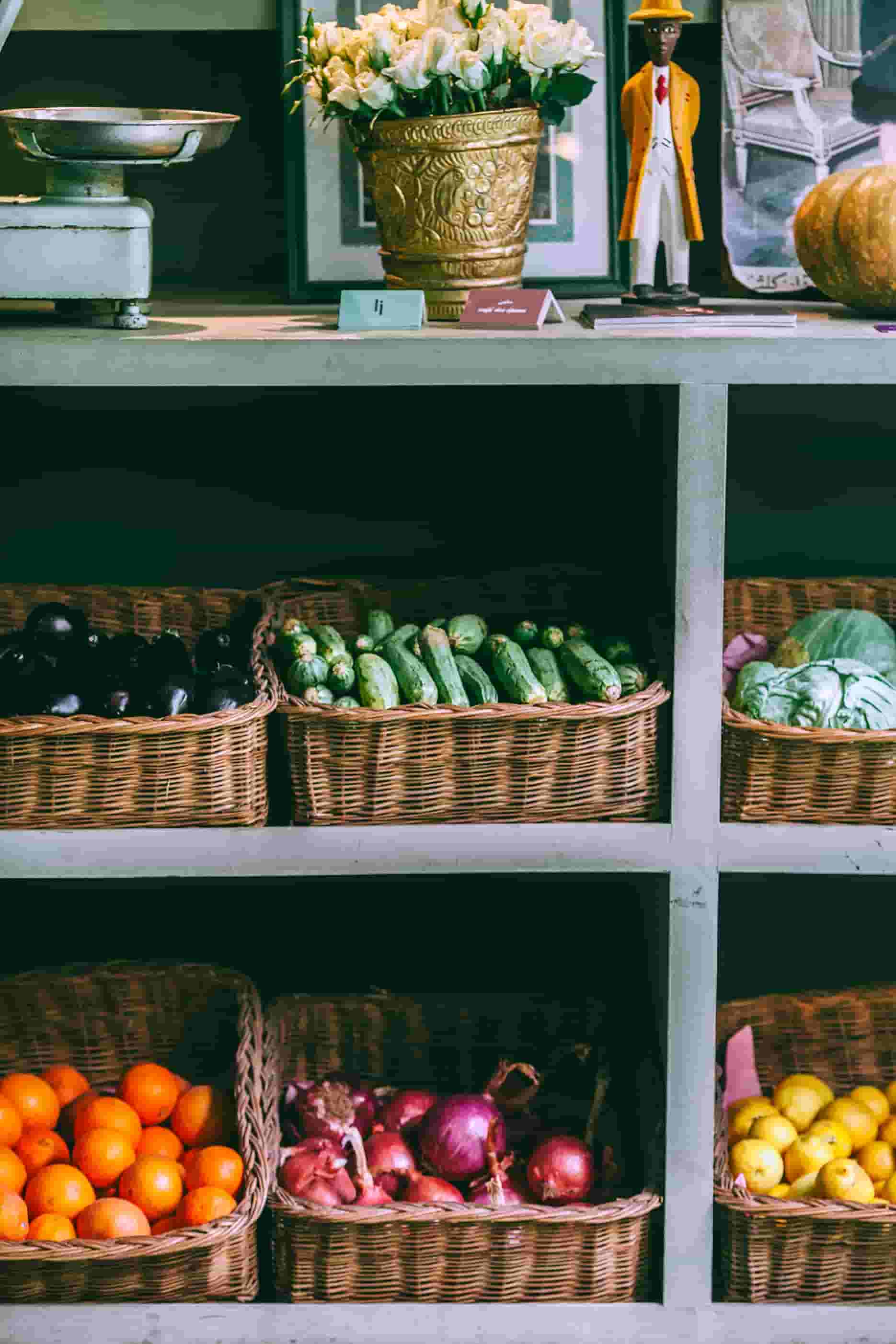 pantry with vegetables